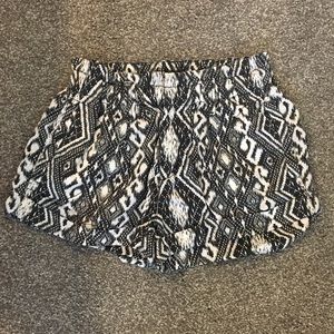 Black & white shorts